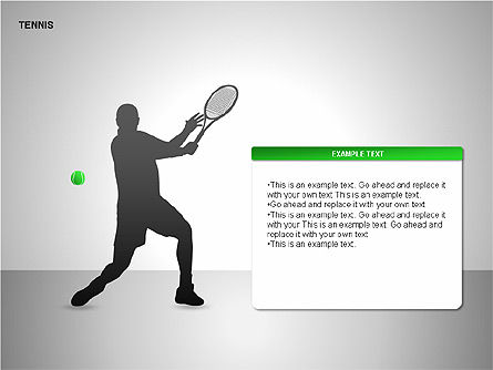 Free Tennis Silhouettes , Slide 5, 00225, Silhouettes — PoweredTemplate.com