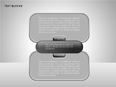 Gray Text Boxes Collection, Slide 11, 00228, Text Boxes — PoweredTemplate.com