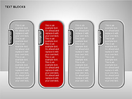 Colección de cajas de texto gris, Diapositiva 5, 00228, Cuadros de texto — PoweredTemplate.com