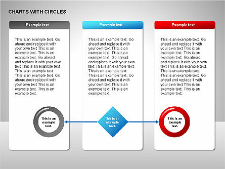 Flow Charts with Circles, Slide 12, 00229, Flow Charts — PoweredTemplate.com