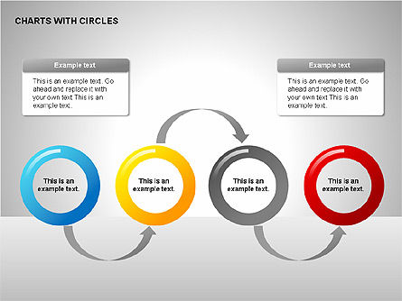 Flow Charts with Circles, Slide 8, 00229, Flow Charts — PoweredTemplate.com
