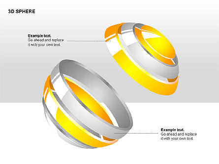 Gráficos 3D Esfera, Diapositiva 2, 00232, Formas — PoweredTemplate.com