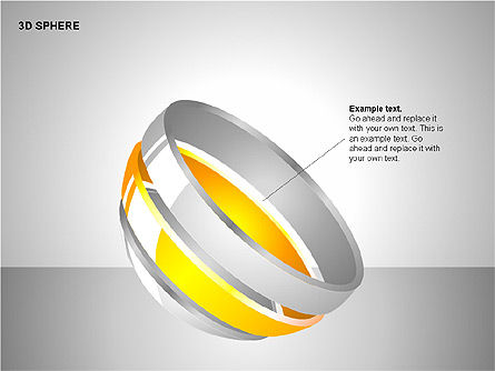 Gráficos 3D Esfera, Diapositiva 7, 00232, Formas — PoweredTemplate.com