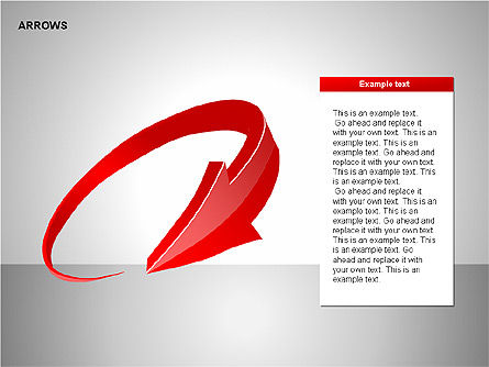 Diagramas de colección de flechas de interacción, Diapositiva 4, 00237, Formas — PoweredTemplate.com