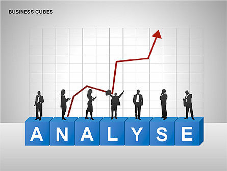 Business Cubes Diagrams, Slide 3, 00240, Matrix Charts — PoweredTemplate.com