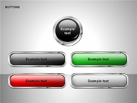 アイコンコレクションのボタン, スライド 5, 00241, アイコン — PoweredTemplate.com