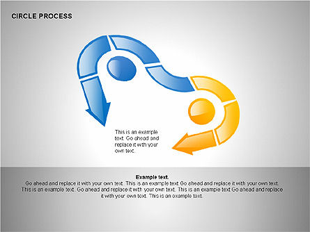 Boîte à outils de processus de cercle, Diapositive 15, 00242, Schémas de procédés — PoweredTemplate.com