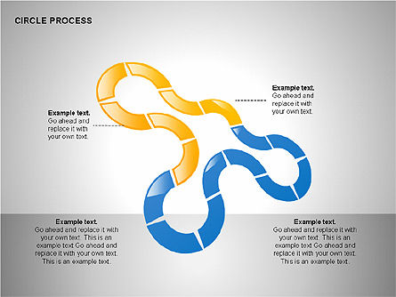 Caja de herramientas de proceso de círculo, Diapositiva 3, 00242, Diagramas de proceso — PoweredTemplate.com