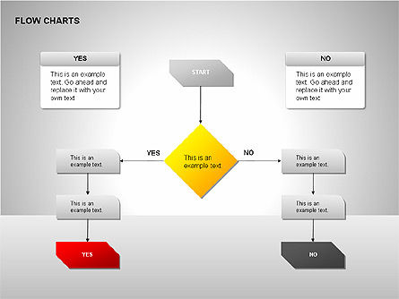 Flow Chart Tools, Slide 8, 00246, Flow Charts — PoweredTemplate.com