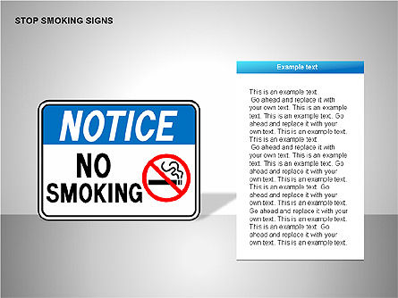 Parar sinais livres do fumo, Deslizar 12, 00256, Diagramas e Gráficos Médicos — PoweredTemplate.com