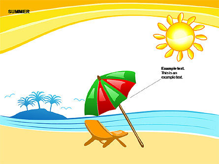 Summer diagrams, Deslizar 3, 00258, Caixas de texto — PoweredTemplate.com
