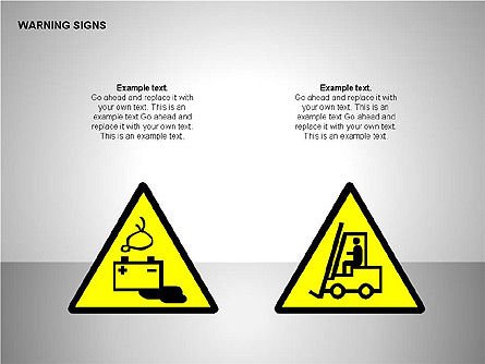 Warning Signs Collection, Slide 10, 00261, Shapes — PoweredTemplate.com