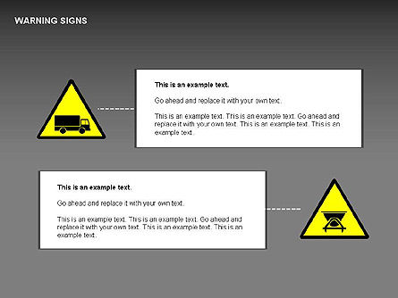 Warning Signs Collection, Slide 11, 00261, Shapes — PoweredTemplate.com