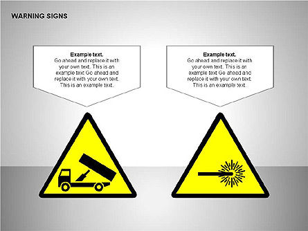 Warning Signs Collection, Slide 12, 00261, Shapes — PoweredTemplate.com