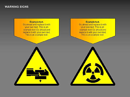 Warning Signs Collection, Slide 13, 00261, Shapes — PoweredTemplate.com