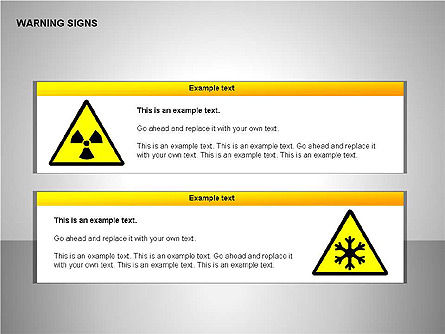 Warning Signs Collection, Slide 7, 00261, Shapes — PoweredTemplate.com
