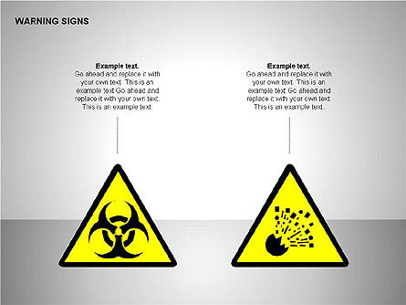 Warning Signs Collection, Slide 9, 00261, Shapes — PoweredTemplate.com