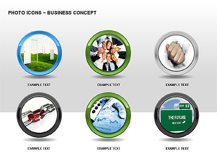 Foto-Icons, PowerPoint-Vorlage, 00263, Icons — PoweredTemplate.com