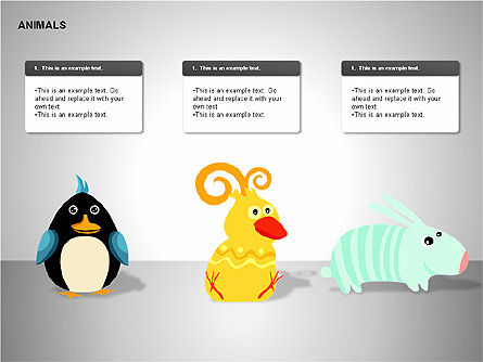 Diagrammes d'animaux, Diapositive 12, 00264, Graphiques et schémas pédagogiques — PoweredTemplate.com