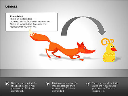 Diagrammes d'animaux, Diapositive 15, 00264, Graphiques et schémas pédagogiques — PoweredTemplate.com