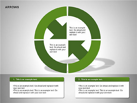 Diagramas de colección de flechas, Diapositiva 12, 00267, Modelos de negocios — PoweredTemplate.com