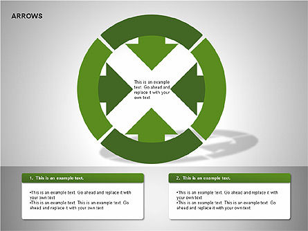 Diagramas de colección de flechas, Diapositiva 13, 00267, Modelos de negocios — PoweredTemplate.com