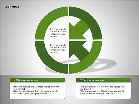 Diagrammes de collecte des flèches, Diapositive 9, 00267, Modèles commerciaux — PoweredTemplate.com