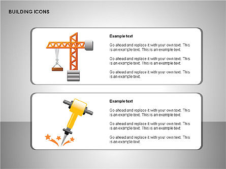 Building Icons Collection, Slide 13, 00271, Icons — PoweredTemplate.com