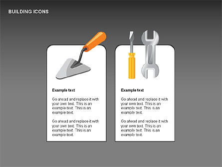 Collection d'icônes de construction, Diapositive 14, 00271, Icônes — PoweredTemplate.com