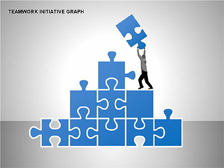 Teamwork Puzzles Diagrams, Slide 13, 00275, Puzzle Diagrams — PoweredTemplate.com