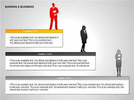 Ejecución de diagramas de negocios, Diapositiva 14, 00276, Formas — PoweredTemplate.com
