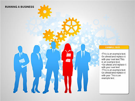 Running Business Diagrams, Slide 6, 00276, Shapes — PoweredTemplate.com