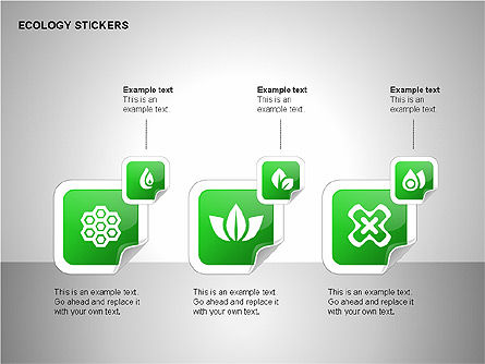 Ecology Stickers Collection, Slide 16, 00277, Icons — PoweredTemplate.com
