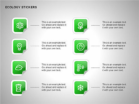 Ecology Stickers Collection, Slide 3, 00277, Icons — PoweredTemplate.com
