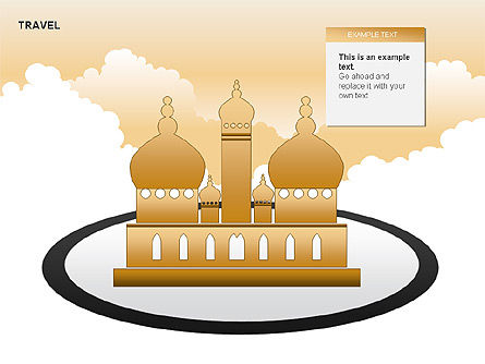 ランドマークの形状と図, スライド 4, 00278, 図形 — PoweredTemplate.com