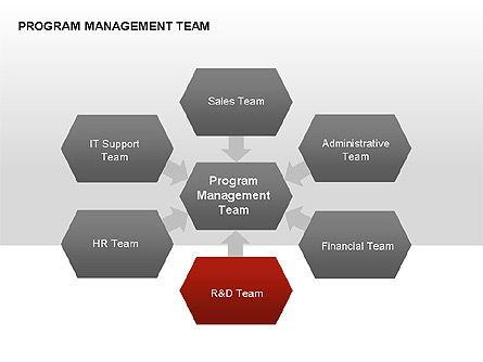 Program Management Team Charts, Slide 14, 00282, Graph Charts — PoweredTemplate.com