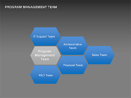 Gráficos del equipo de gestión del programa, Diapositiva 17, 00282, Gráficos — PoweredTemplate.com