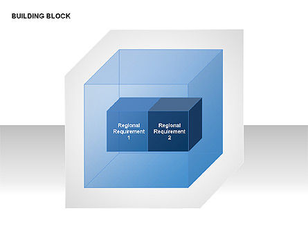 Diagrammes de blocs de construction transparents, Diapositive 2, 00283, Graphiques matriciels — PoweredTemplate.com