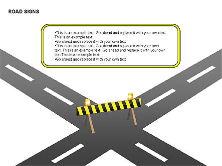 Diagrammes des panneaux routiers, Diapositive 6, 00284, Formes — PoweredTemplate.com