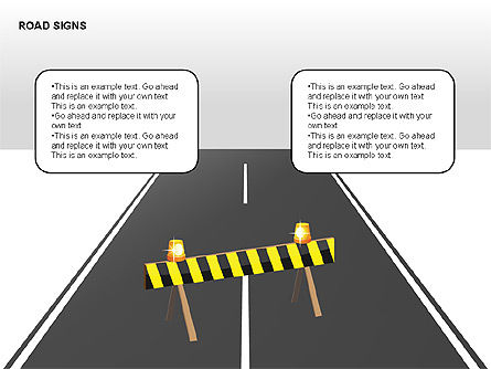 Verkehrsschilder Diagramme, Folie 8, 00284, Schablonen — PoweredTemplate.com