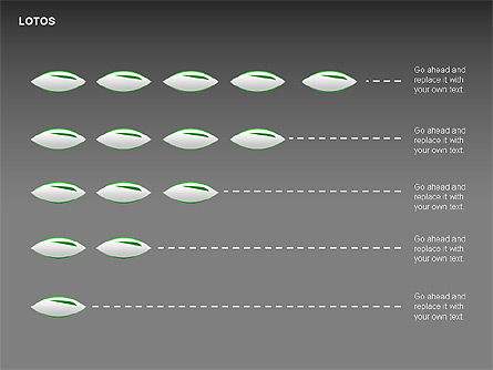 Diagrammes de Lotos, Diapositive 4, 00286, Schémas d'étapes — PoweredTemplate.com