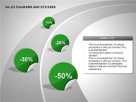 Autocollants et diagrammes de vente, Diapositive 13, 00287, Formes — PoweredTemplate.com
