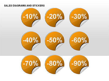 Sales Stickers and Diagrams, Slide 6, 00287, Shapes — PoweredTemplate.com
