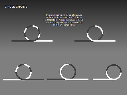 Circle Process Charts Collection, Slide 12, 00291, Shapes — PoweredTemplate.com