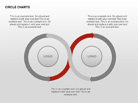 Circle grafici processo di raccolta, Slide 2, 00291, Forme — PoweredTemplate.com