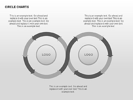Koleksi Diagram Lingkaran, Slide 5, 00291, Bentuk — PoweredTemplate.com