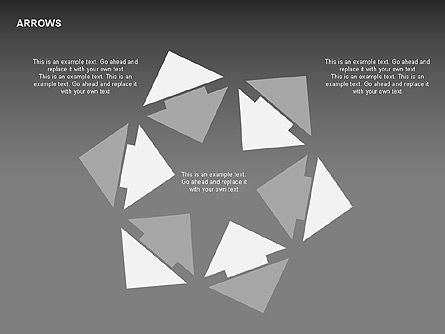 Diagramas de flechas, Diapositiva 12, 00293, Diagramas de la etapa — PoweredTemplate.com