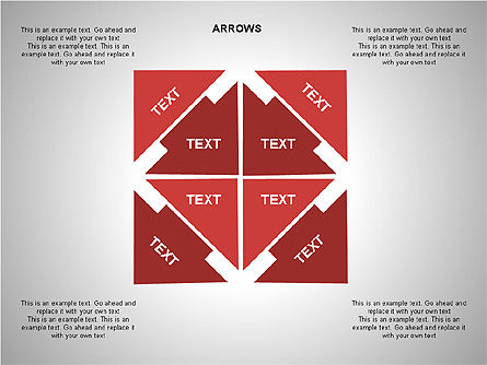 Arrows Diagrams, Slide 14, 00293, Stage Diagrams — PoweredTemplate.com