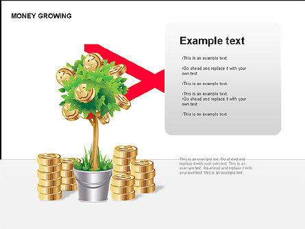 Money Growing Diagrams, Slide 6, 00300, Stage Diagrams — PoweredTemplate.com