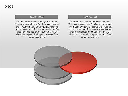 디스크 다이어그램 모음, 슬라이드 14, 00303, 단계 도표 — PoweredTemplate.com
